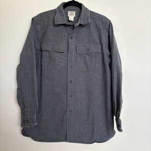 L.L. Bean Traditional Fit Thick Flannel Shirt, Jacket/Shacket, Size Medium